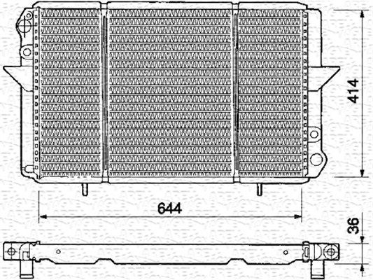 MAGNETI MARELLI radiatorius, variklio aušinimas 350213360000